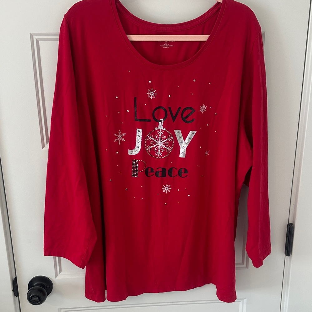 Catherines Vibrant Red Top